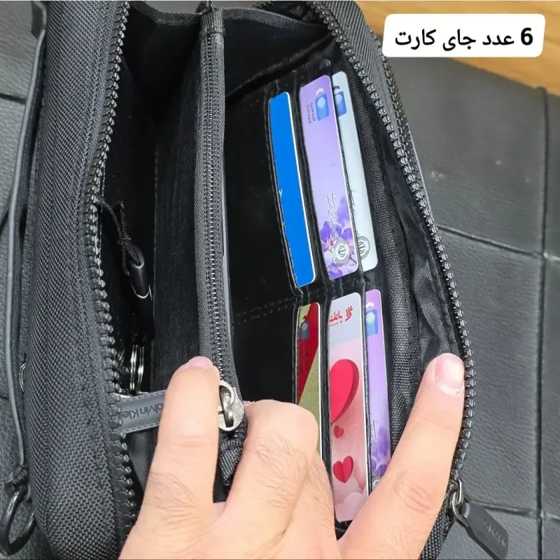 کیف دوشی و دستی اسپرت کلوین کلاین مدل 3 کاره برزنتی آبگریز